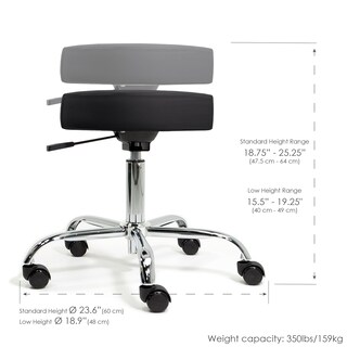 Foto 3 | Foto 3 | Taburete Neumático Earthlite Ajustable 19-26 Cm 160 Kg - Venta Internacional.
