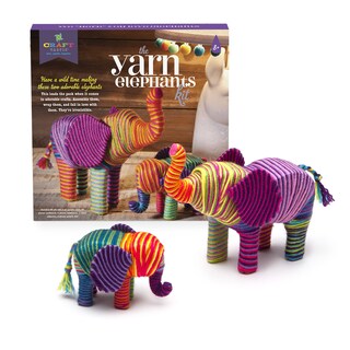 Foto 2 | Foto 2 | Kit De Manualidades Craft-tastic Yarn Elephants Para 2 Niños A Partir De 8 Años - Venta Internacional.