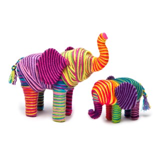 Foto 4 | Foto 4 | Kit De Manualidades Craft-tastic Yarn Elephants Para 2 Niños A Partir De 8 Años - Venta Internacional.