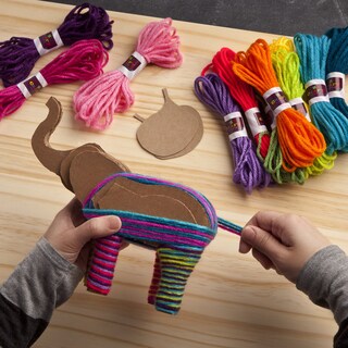 Foto 5 | Foto 5 | Kit De Manualidades Craft-tastic Yarn Elephants Para 2 Niños A Partir De 8 Años - Venta Internacional.