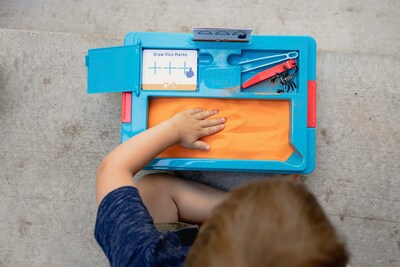 Foto 4 | Foto 4 | Papelera Sensory Bin Chuckle & Roar Tactile Learning Para Niños Pequeños Con Almacenamiento - Venta Internacional.