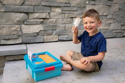 Foto 6 | Foto 6 | Papelera Sensory Bin Chuckle & Roar Tactile Learning Para Niños Pequeños Con Almacenamiento - Venta Internacional.