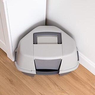 Foto 3 | Foto 3 | Caja De Arena Para Gatos Iris Usa Inc. Grande Con Capucha Gris Clh-1 - Venta Internacional.