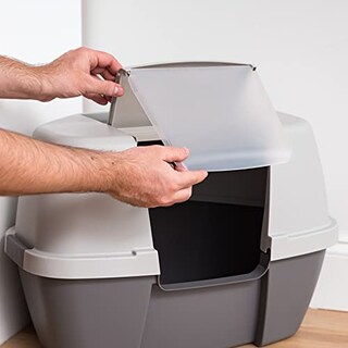 Foto 5 | Foto 5 | Caja De Arena Para Gatos Iris Usa Inc. Grande Con Capucha Gris Clh-1 - Venta Internacional.