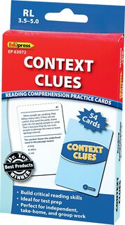 Foto 4 | Foto 4 | Tarjetas De Práctica Edupress Context Clues Niveles 3.5-5.0 Azules - Venta Internacional.