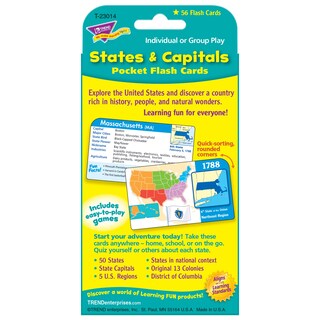 Foto 4 | Foto 4 | Tarjetas Didácticas Trend Enterprises States & Capitals De 8 A 12 Años - Venta Internacional.