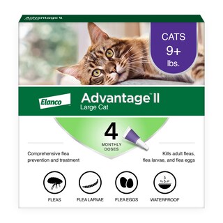 Foto 1 | Foto 1 | Tratamiento Y Prevención De Pulgas Advantage Ii Para Gatos Grandes De 9 Libras O Más - Venta Internacional.