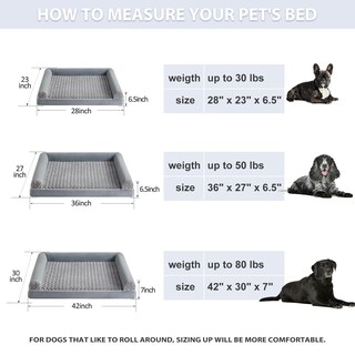 Foto 6 | Foto 6 | Cama Ortopédica Para Perros Bfpethome Para Perros Grandes A Prueba De Agua - Venta Internacional.