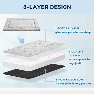 Foto 3 | Foto 3 | Cama Cómoda Para Perros Western Home Con Suaves Estampados De Estrellas - Venta Internacional.