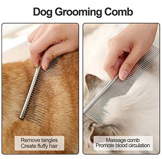 Foto 5 | Foto 5 | Juego De Peines Antipulgas Para Mascotas Lamoutor  7 Piezas  De Acero Inoxidable Con Dientes Finos - Venta Internacional.