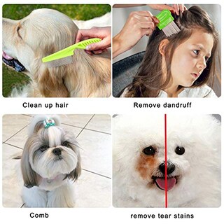 Foto 7 | Foto 7 | Juego De Peines Antipulgas Para Mascotas Lamoutor 7 Piezas De Acero Inoxidable Con Dientes Finos - Venta Internacional.