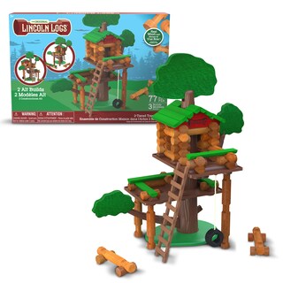 Foto 1 | Foto 1 | Set De Construcción Lincoln Logs Con 2 Niveles Casa En Árbol Regalo Para Niños - Venta Internacional.