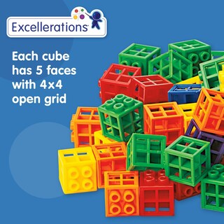 Foto 6 | Foto 6 | Linking Cubes Excellerations Rejilla De 0.75 Pulgadas 300 Unidades Más De 3 Años - Venta Internacional.