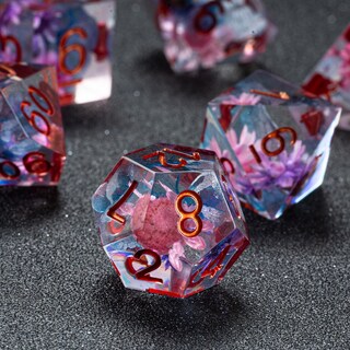 Foto 2 | Foto 2 | Juego De Dados Fugacity Dnd 7 Piezas De Resina Mazmorras Y Dragones - Venta Internacional.