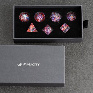 Foto 5 | Foto 5 | Juego De Dados Fugacity Dnd 7 Piezas De Resina Mazmorras Y Dragones - Venta Internacional.