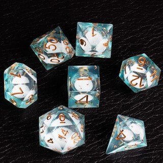 Foto 4 | Foto 4 | Set De Dados Fugacity Dnd Liquid Core Resin 7 Piezas Con Funda - Venta Internacional.