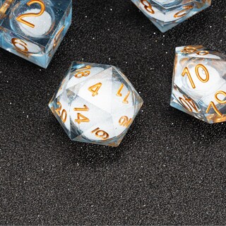 Foto 5 | Foto 5 | Set De Dados Fugacity Dnd Liquid Core Resin 7 Piezas Con Funda - Venta Internacional.