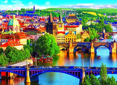 Foto 1 | Foto 1 | Rompecabezas Kodak Scenic Old Town Bridges Prague 1500 Piezas - Venta Internacional.