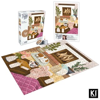 Foto 3 | Foto 3 | Puzzle Ki Puzzles Colección Hygge Chimenea Acogedora 500 Piezas - Venta Internacional.