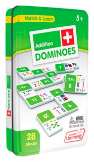 Foto 3 | Foto 3 | Juego De Dominó Toy Junior Learning Addition Con Lata De Coleccionista - Venta Internacional.