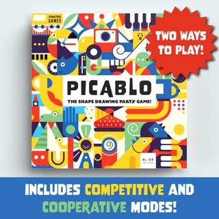Foto 5 | Foto 5 | Juego De Mesa Cratedwithlove Picablo Shape Drawing Para 2 A 8 Jugadores - Venta Internacional.