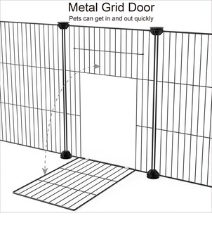 Foto 7 | Foto 7 | Pet Playpen Homidec Para Animales Pequeños Alambre De Bricolaje 48 X 24 X 41 Cm - Venta Internacional.
