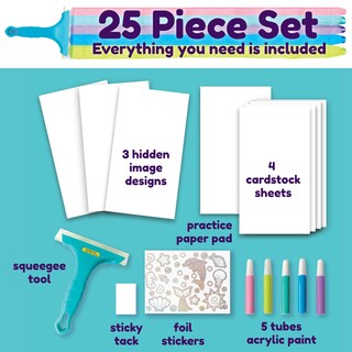 Foto 3 | Foto 3 | Kit De Manualidades Creativity Para Niños Squeegeez Magic Reveal Mermaid - Venta Internacional.