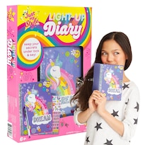 Agenda Just My Style Iluminada Con Candado Y Llave Para Niñas De 6 A 9 Años - Venta Internacional.