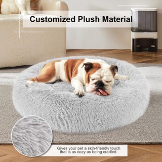 Foto 7 | Foto 7 | Cama Relajante Para Perros Y Gatos Para Mascotas Cojín De Piel Sintética Para Rosquillas - Venta Internacional.