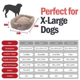 Foto 3 | Foto 3 | Cama Para Perros Majestic Pet Microterciopelo Relajante Lavable 132 X 89 X 28 Cm - Venta Internacional.