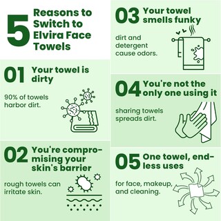 Foto 3 | Foto 3 | Toallas Faciales Desechables Elvira 100 Unidades Biodegradables - Venta Internacional.