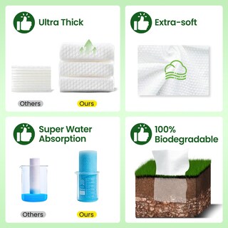 Foto 4 | Foto 4 | Toallas Faciales Desechables Elvira 100 Unidades Biodegradables - Venta Internacional.