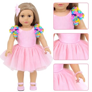 Foto 4 | Foto 4 | Set De Maquillaje Para Ropa Y Accesorios Para Muñecas Bddoll De 18 Pulgadas - Venta Internacional.