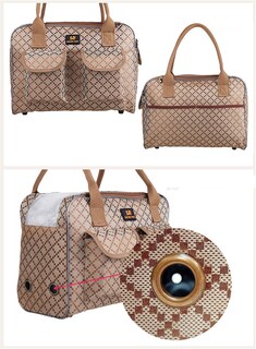 Foto 5 | Foto 5 | Bolsa De Transporte Para Mascotas Hubulk Para Perros Y Gatos Con Cuenco (m Khaki) - Venta Internacional.