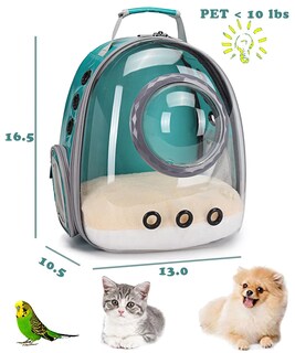 Foto 2 | Foto 2 | Mochila Portadora De Mascotas Orizzp Bubble Transparente Para Mascotas Pequeñas - Venta Internacional.