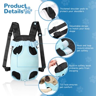 Foto 3 | Foto 3 | Mochila Transportadora Para Mascotas Yudodo Ajustable En La Parte Delantera Para Niños Pequeños - Venta Internacional.