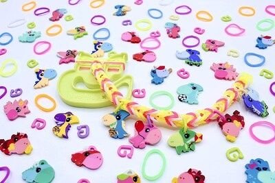 Foto 6 | Foto 6 | Dino Loomi-pals De Colección Rainbow Loom Con 30 Colgantes De Más De 7 Años - Venta Internacional.