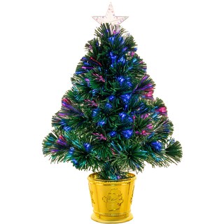 Foto 1 | Foto 1 | Árbol De Navidad Takoftly De Fibra Óptica De 60 Cm Con Estrella Verde - Venta Internacional.