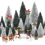 Accesorios Christmas Village Waipfaru 30 Unidades Con Muñeco De Nieve - Venta Internacional.