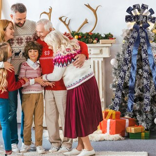 Foto 6 | Foto 6 | Decoración Para Árbol De Navidad Zeyune 30 X 113 Cm Con Luces Led Color Azul - Venta Internacional.