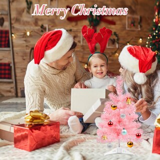 Foto 7 | Foto 7 | Tablero De Mesa Rosa Christmas Tree Glyinnhe De 45 Cm Con Soporte - Venta Internacional.