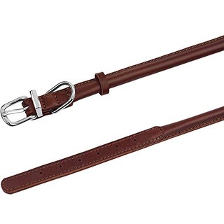 Foto 4 | Foto 4 | Collar Para Perro Bronzedog De Cuero Enrollado Duradero Para Cuello De 15 A 18 Cm - Venta Internacional.