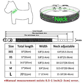 Foto 2 | Foto 2 | Collar De Perro Haoyueer De Piel De Gamuza Suave Con Diamantes De Imitación Para Mascotas - Venta Internacional.