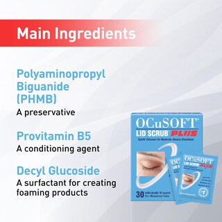 Foto 3 | Foto 3 | Toallitas Para Párpados Ocusoft Lid Scrub Plus 35 Para Uso Moderado-severo - Venta Internacional.