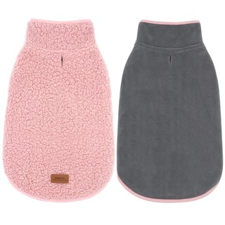 Foto 1 | Foto 1 | Chaqueta Polar Reversible Para Invierno Dog Coat Cyeollo Color Rosa Xl - Venta Internacional.