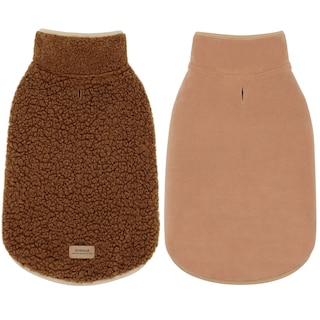 Foto 1 | Foto 1 | Dog Coats Cyeollo Forro Polar Reversible Cuello Alto Para Invierno Marrón - Venta Internacional.