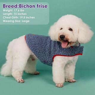 Foto 7 | Foto 7 | Chaqueta De Invierno Reversible Dog Coat Cyeollo Para Perros Medianos Color Azul - Venta Internacional.