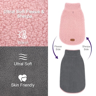 Foto 3 | Foto 3 | Chaleco Polar Reversible Para Perro Cyeollo Sherpa Chaqueta De Invierno - Venta Internacional.