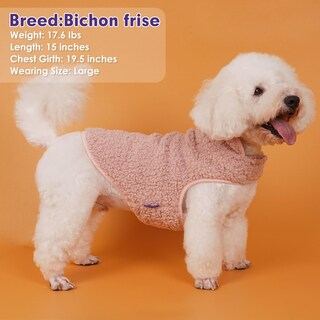 Foto 5 | Foto 5 | Chaleco Polar Reversible Para Perro Cyeollo Sherpa Chaqueta De Invierno - Venta Internacional.