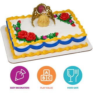 Foto 2 | Foto 2 | Cake Topper Decoset Princess Belle De Disney Con Figura Y Tiara - Venta Internacional.